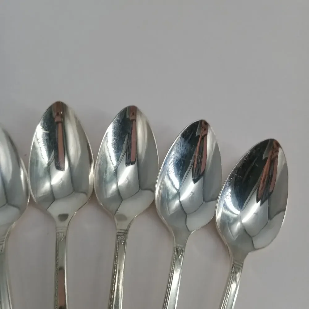 8X Tsp Oneida Prestige GRENOBLE Silverplate Teaspoons 1938 Flatware Silverware